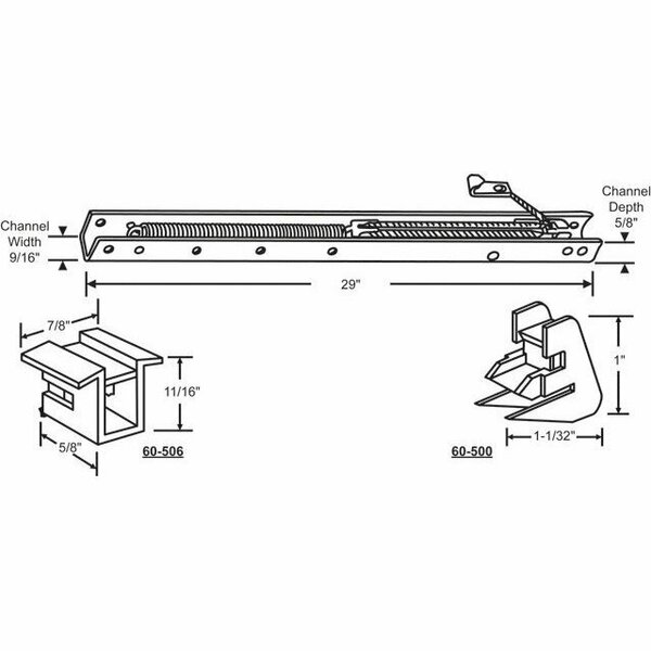 Strybuc 29in Window Channel Balance 60-283-6